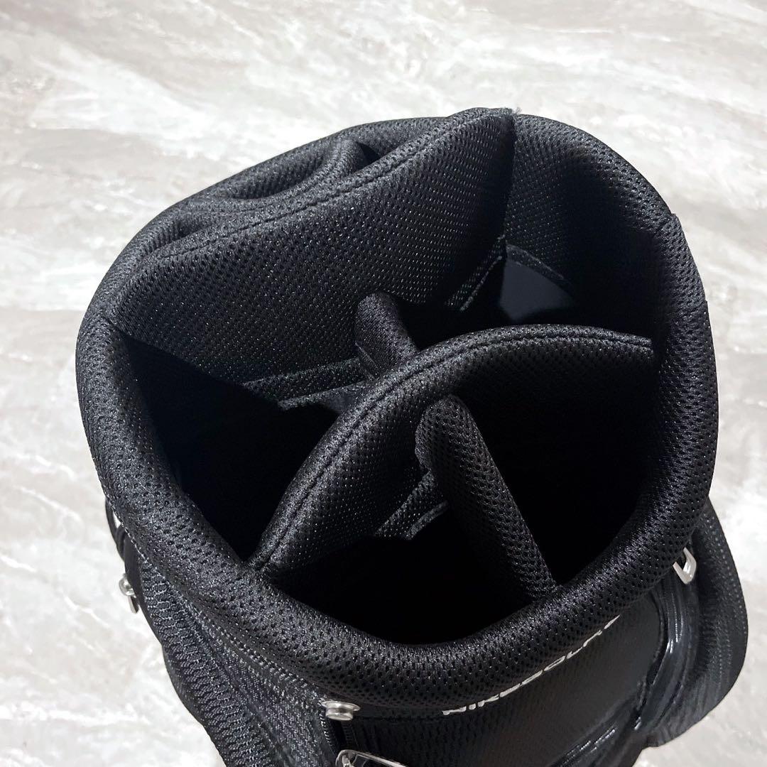 未使用級 ナイキ ゴルフ キャディバッグ ブラック ゴルフバッグ ロゴ