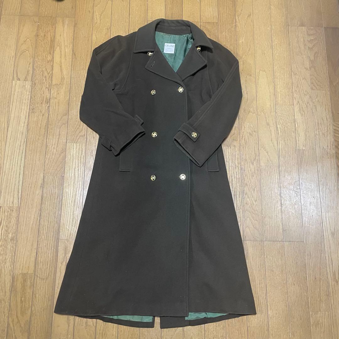 OLD CELINE 90s チェスターコート 金ボタン トリオンフ