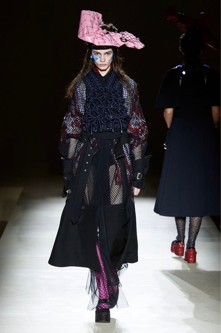 AD2023 ノワールケイニノミヤ リボン 編み上げ装飾ハーネス ベスト