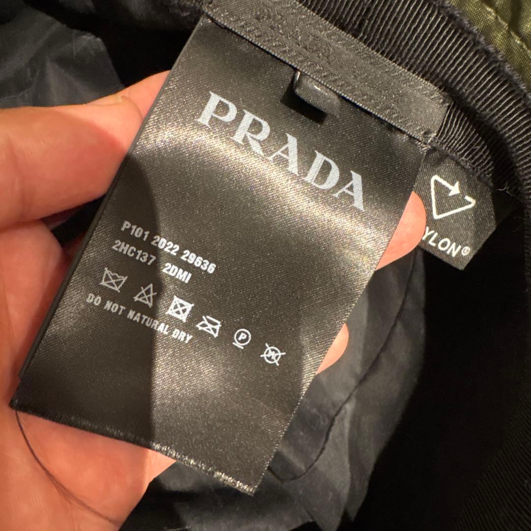 PRADA オリーブグリーン カーキ　バケットハット