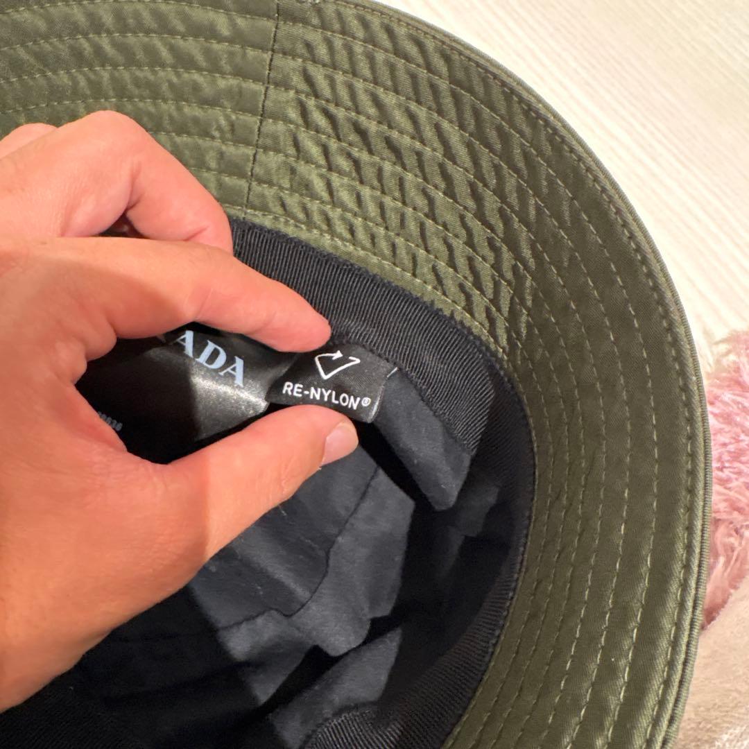 PRADA オリーブグリーン カーキ　バケットハット