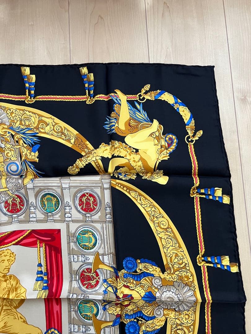 【美品】エルメス　カレ90 『シャルルガルニエへの賛辞』