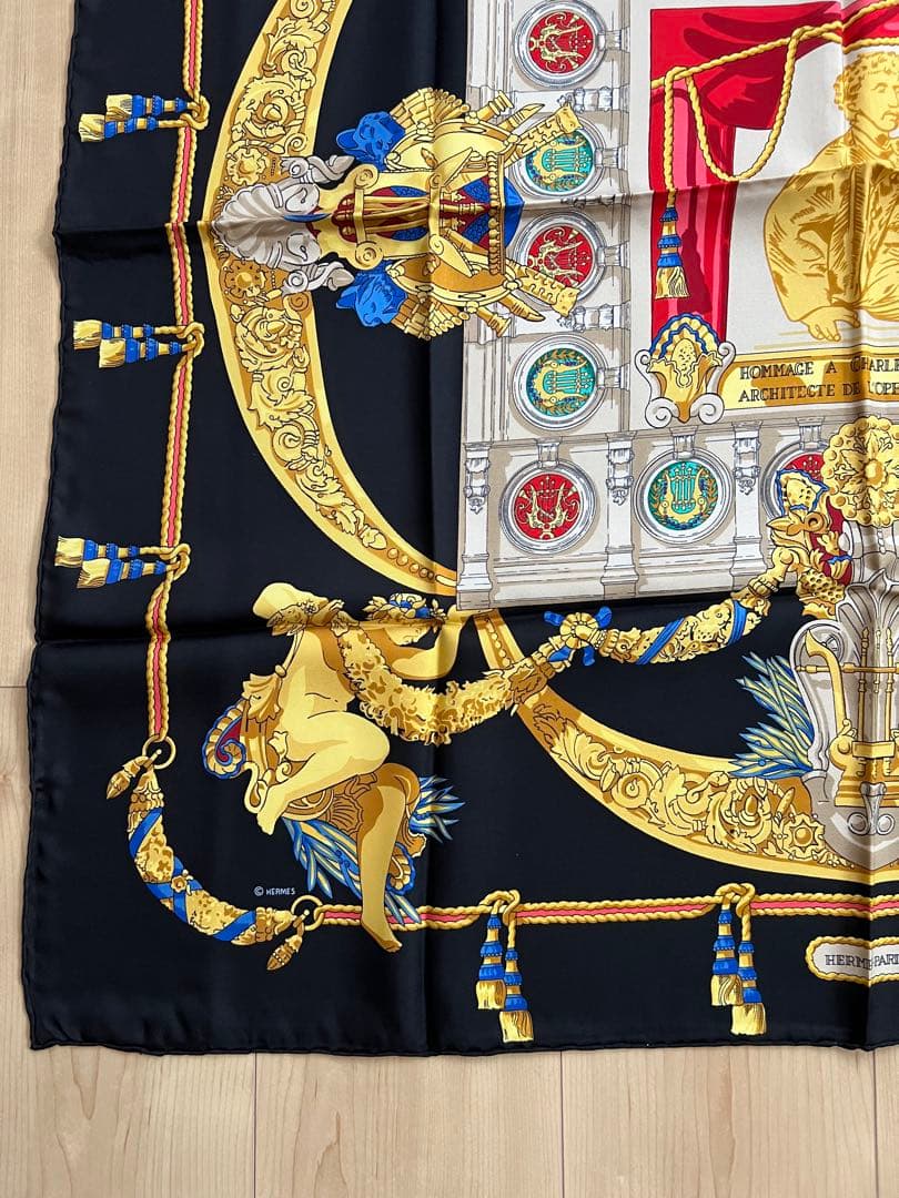 【美品】エルメス　カレ90 『シャルルガルニエへの賛辞』