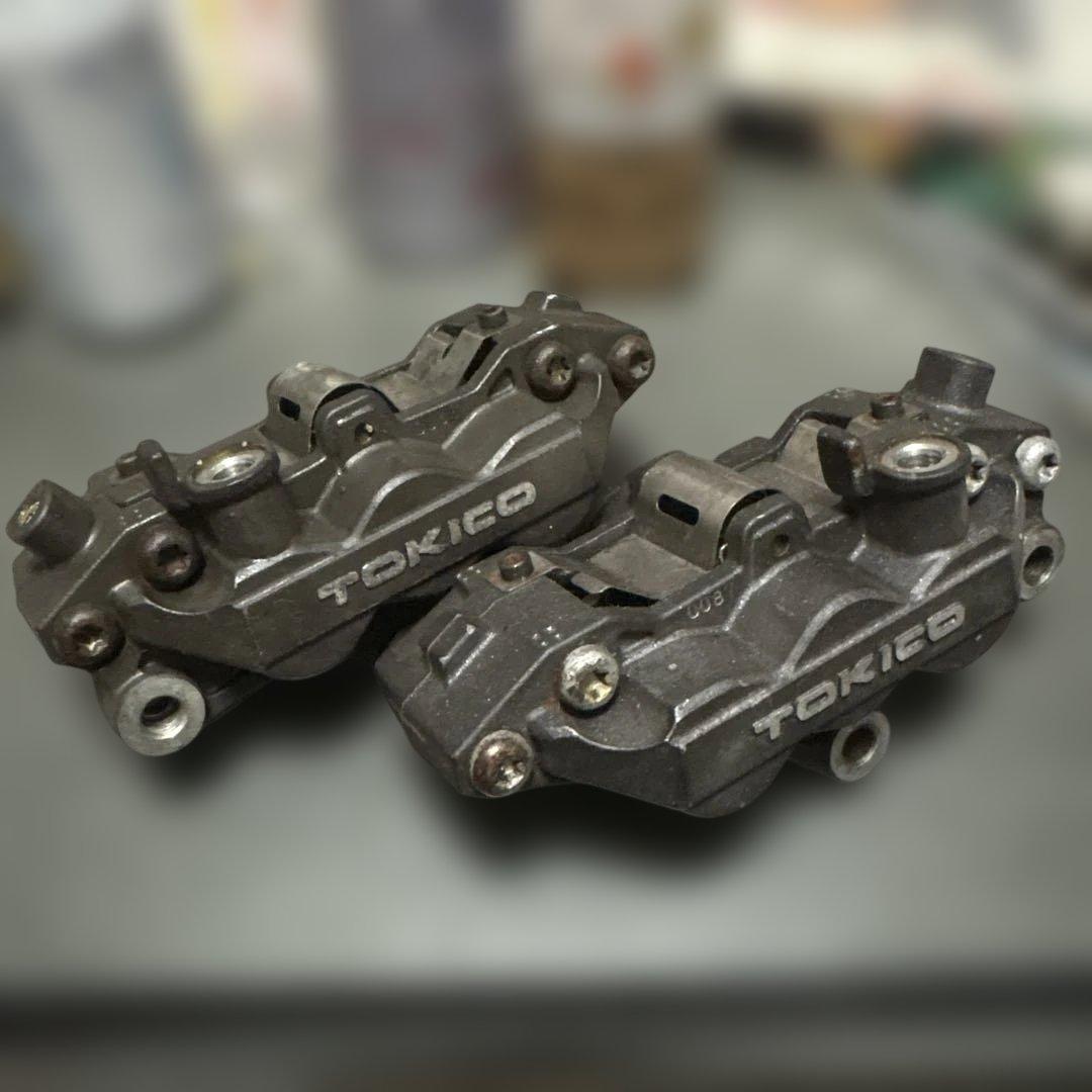 ZRX400純正TOKICO 6ポット ブレーキキャリパー セット