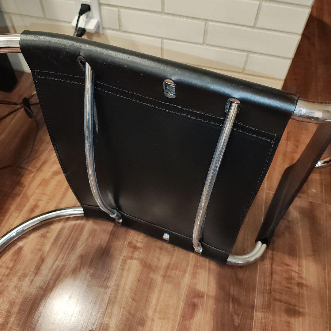 ミース・ファン・デル・ローエ バウハウススタイル ブラック ダイニングチェア