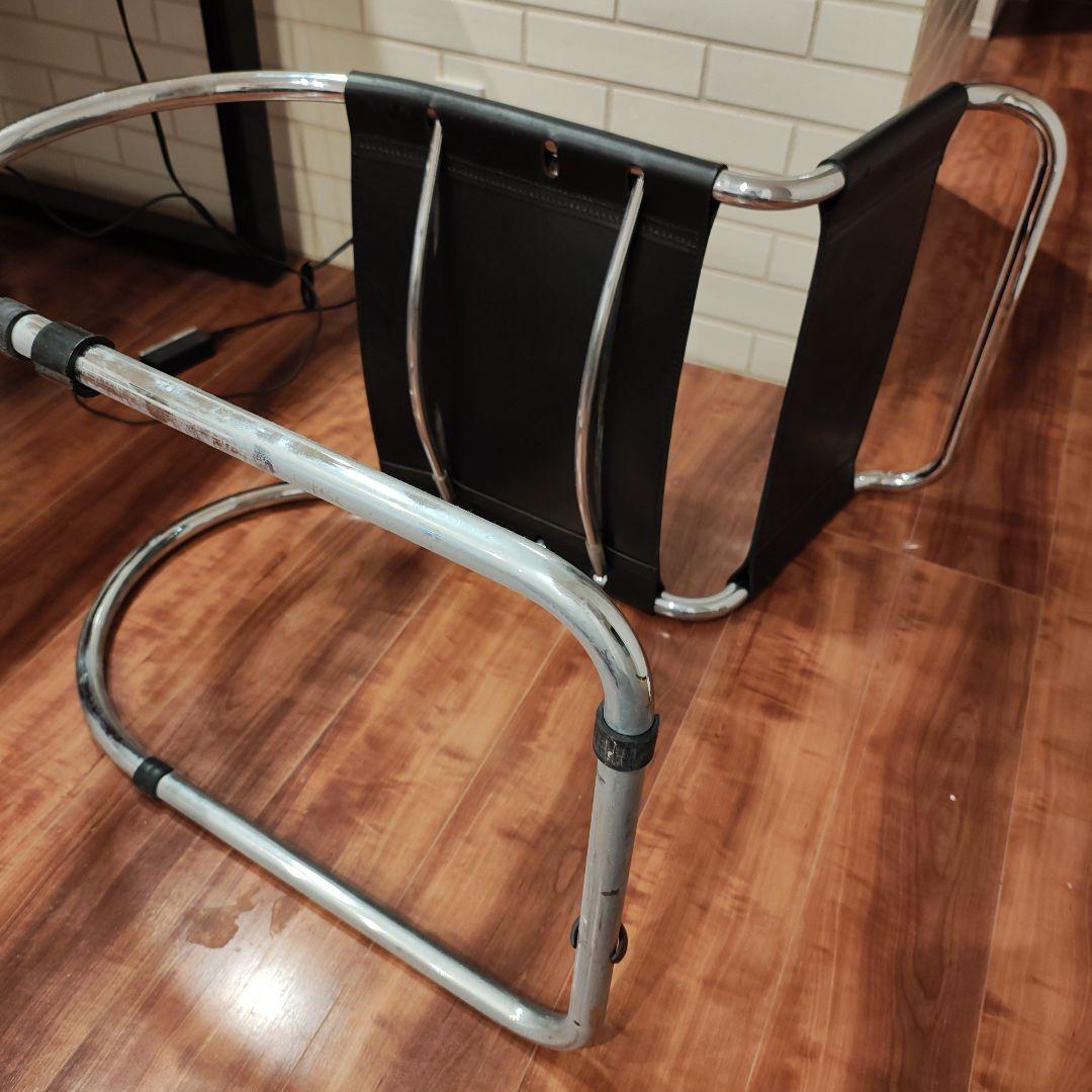 ミース・ファン・デル・ローエ バウハウススタイル ブラック ダイニングチェア