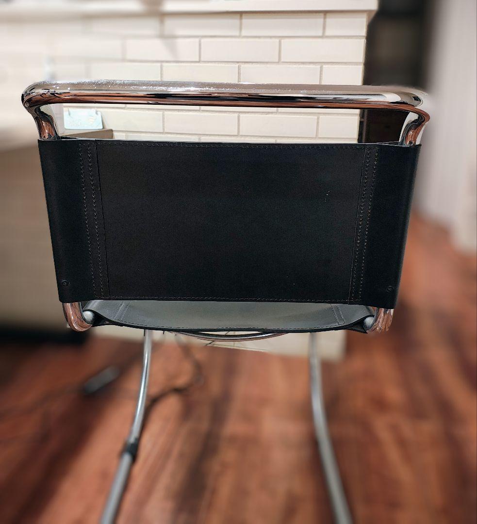 ミース・ファン・デル・ローエ バウハウススタイル ブラック ダイニングチェア