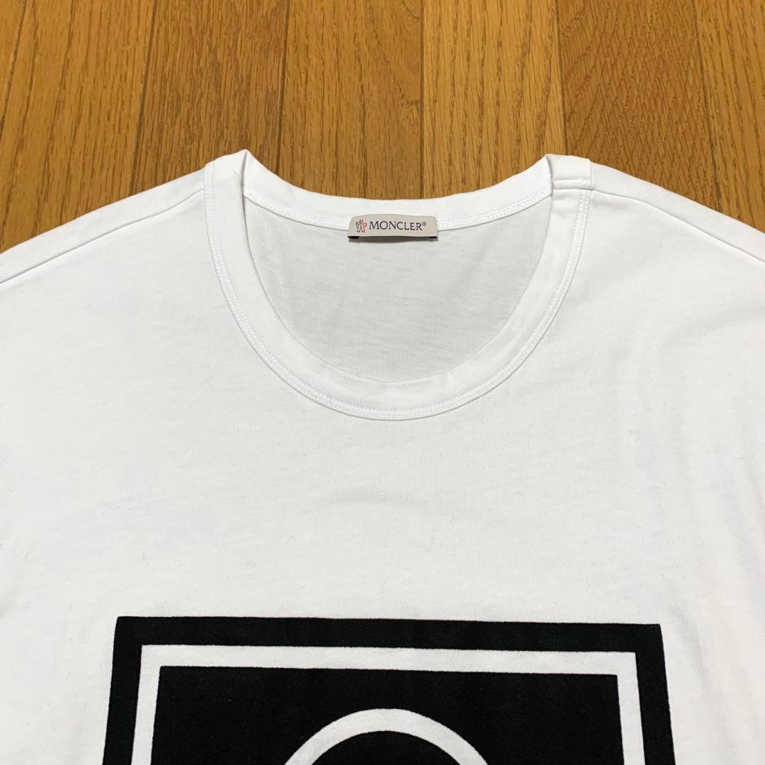 極美品　モンクレール　ロンT 長袖Tシャツ　ホワイト　XXL国内正規品4S169