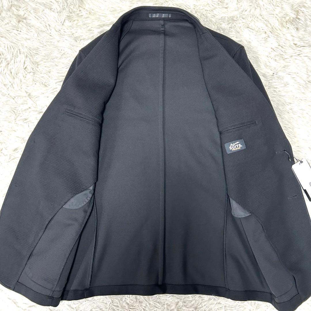 【未使用タグ付】パジャマスーツ 日本製素材 ワッフルジャージセット　ゆったりBM