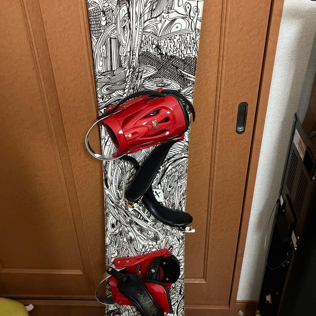 MATRIX trip スノーボード 赤バインディング