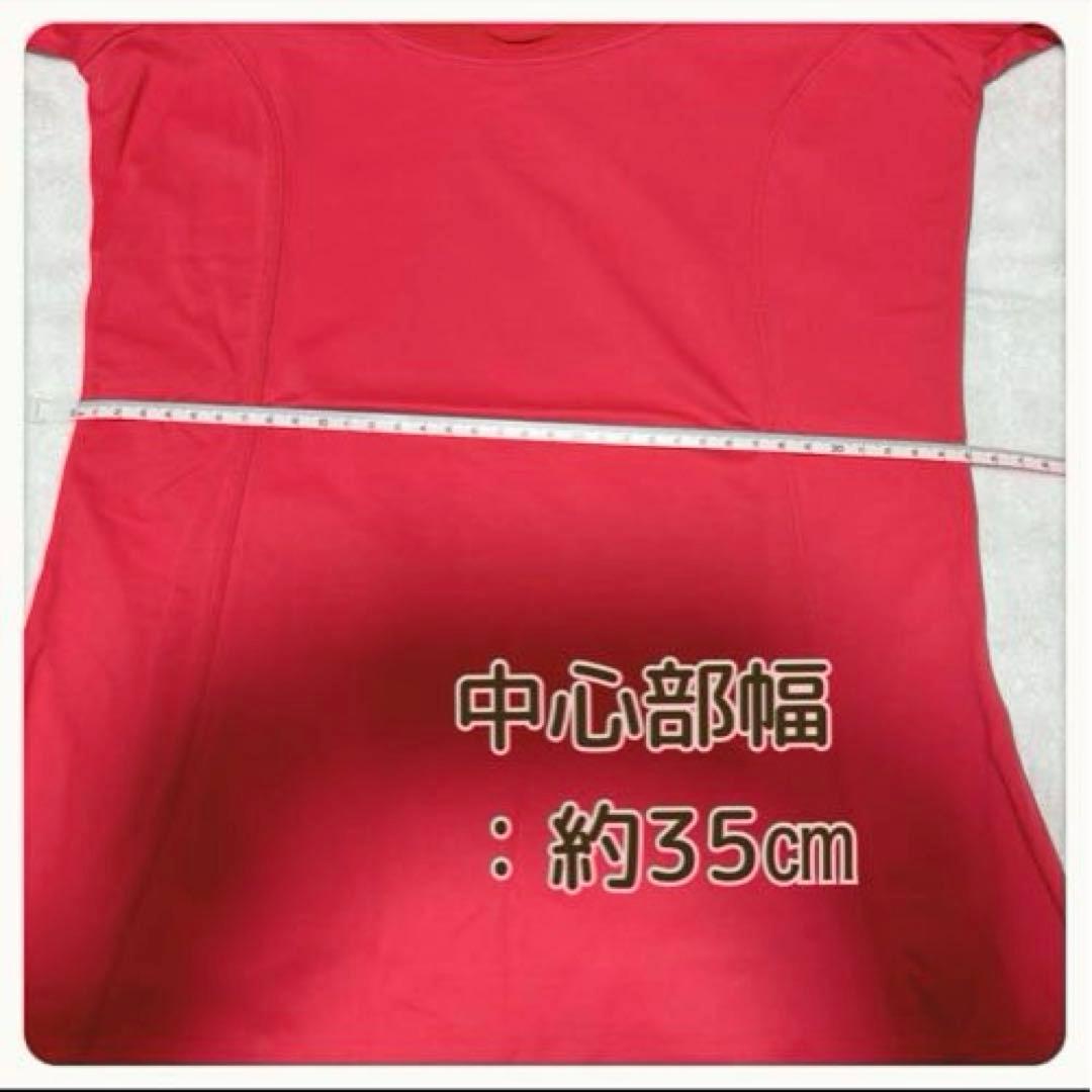 アライブン　インベル　レディース　カラーTシャツ半袖 レッドM③