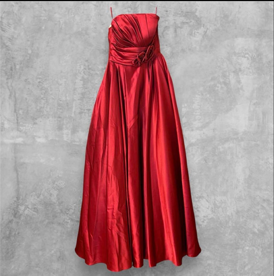 ツィードドレス　tweed ファインフェザー　ドレス赤fine feathers