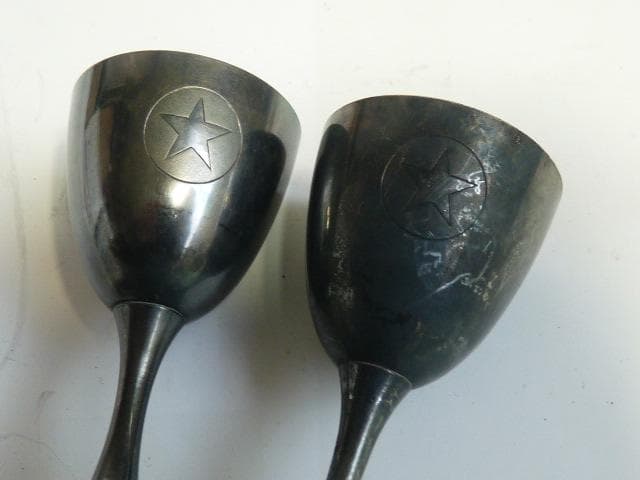 純銀三越製 ワイングラス2個セット 74g