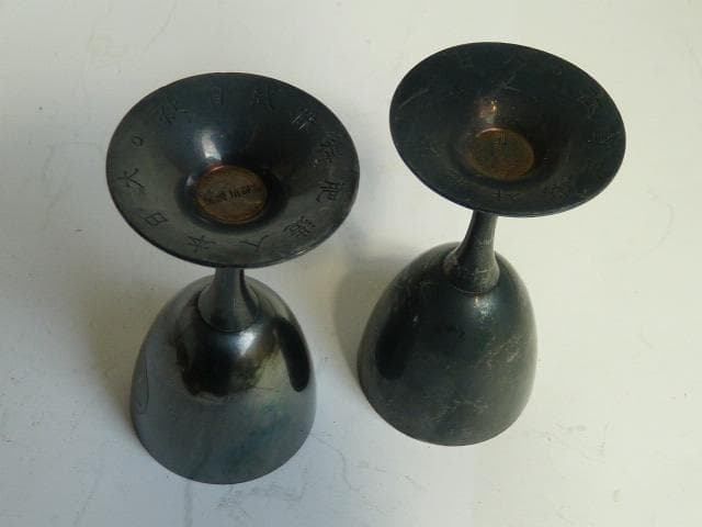 純銀三越製 ワイングラス2個セット 74g