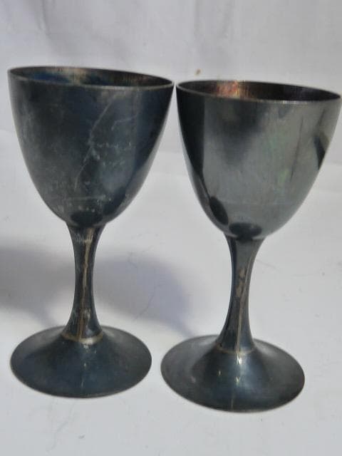 純銀三越製 ワイングラス2個セット 74g