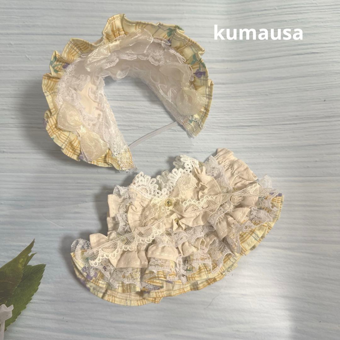 15cm人型ぬいぐるみ用ワンピース　2着