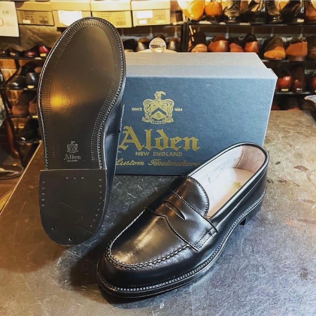 Alden US7D カーフローファー　ブラック　箱無し