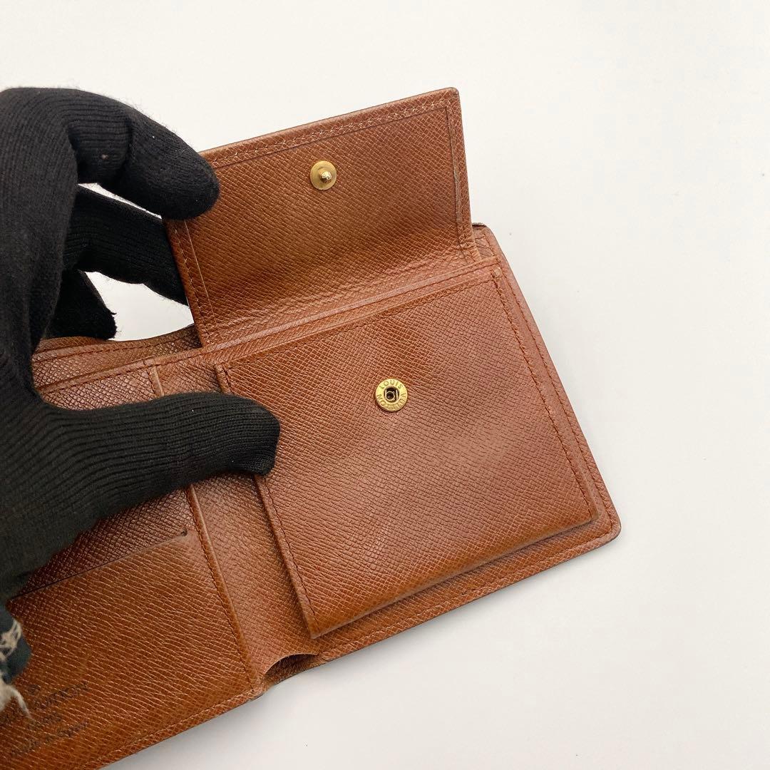 ルイヴィトン モノグラム ポルトフォイユ マルコ 二つ折り財布 型崩れ小