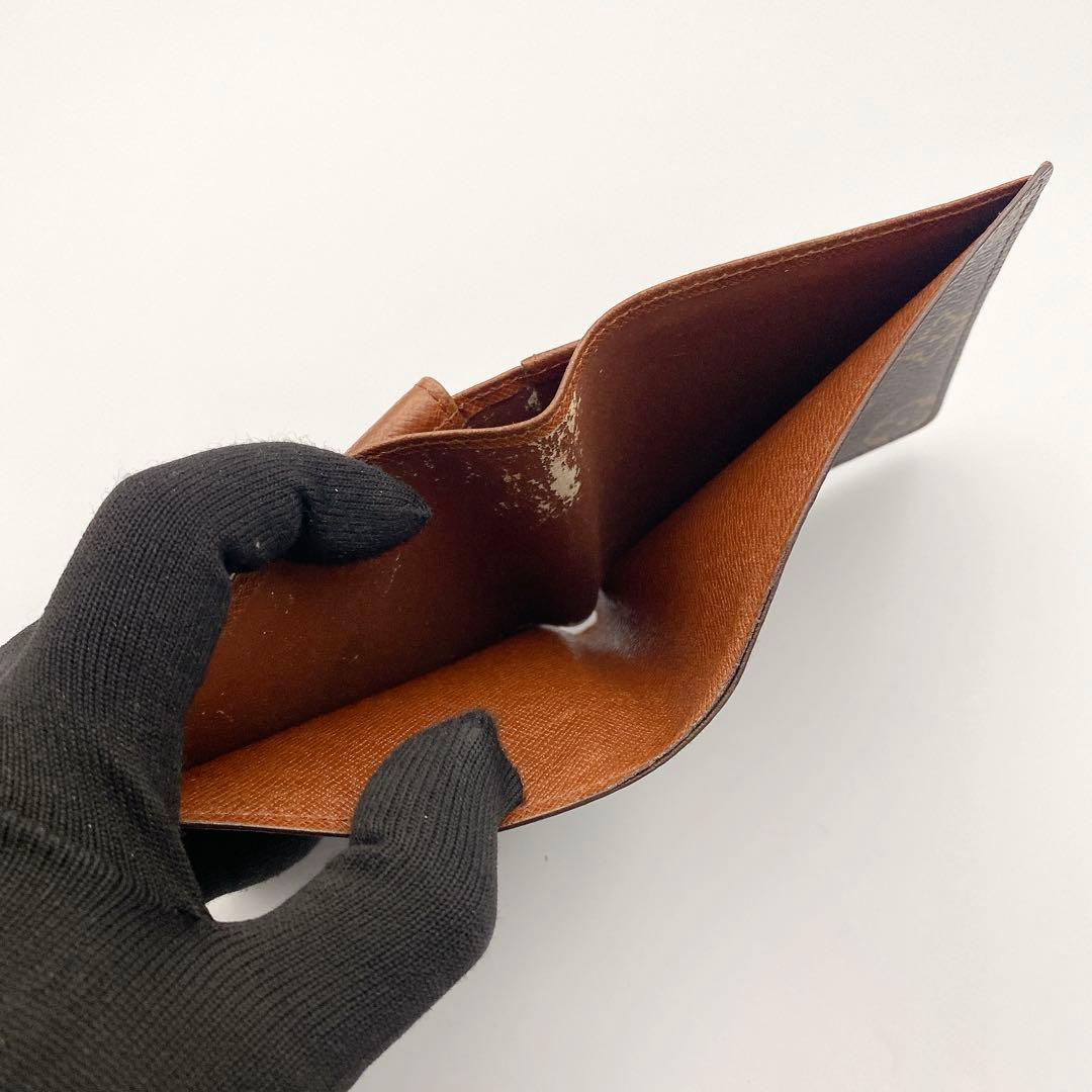 ルイヴィトン モノグラム ポルトフォイユ マルコ 二つ折り財布 型崩れ小