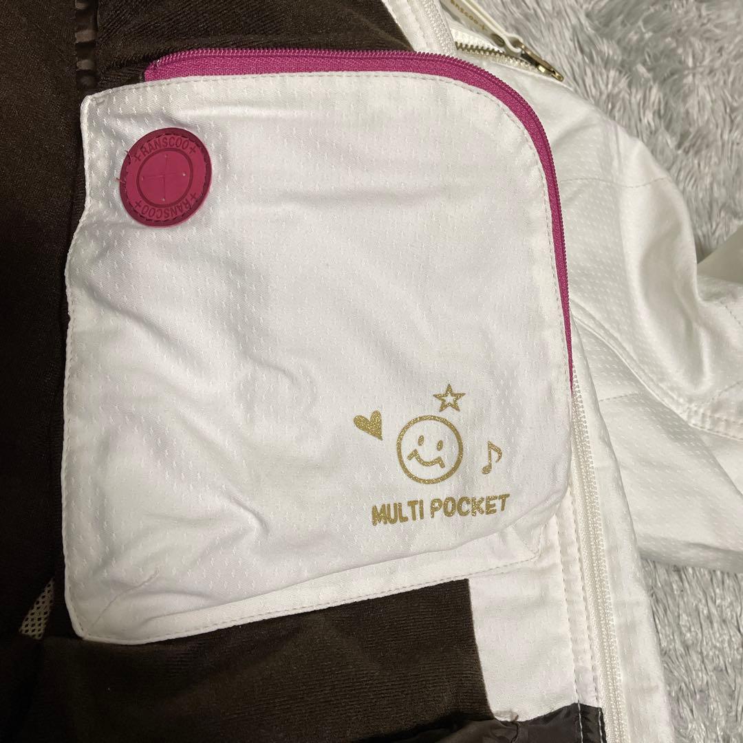 TRANSCOOT arg スノーボードウェア　M 上下セット ピンク　白　匿名