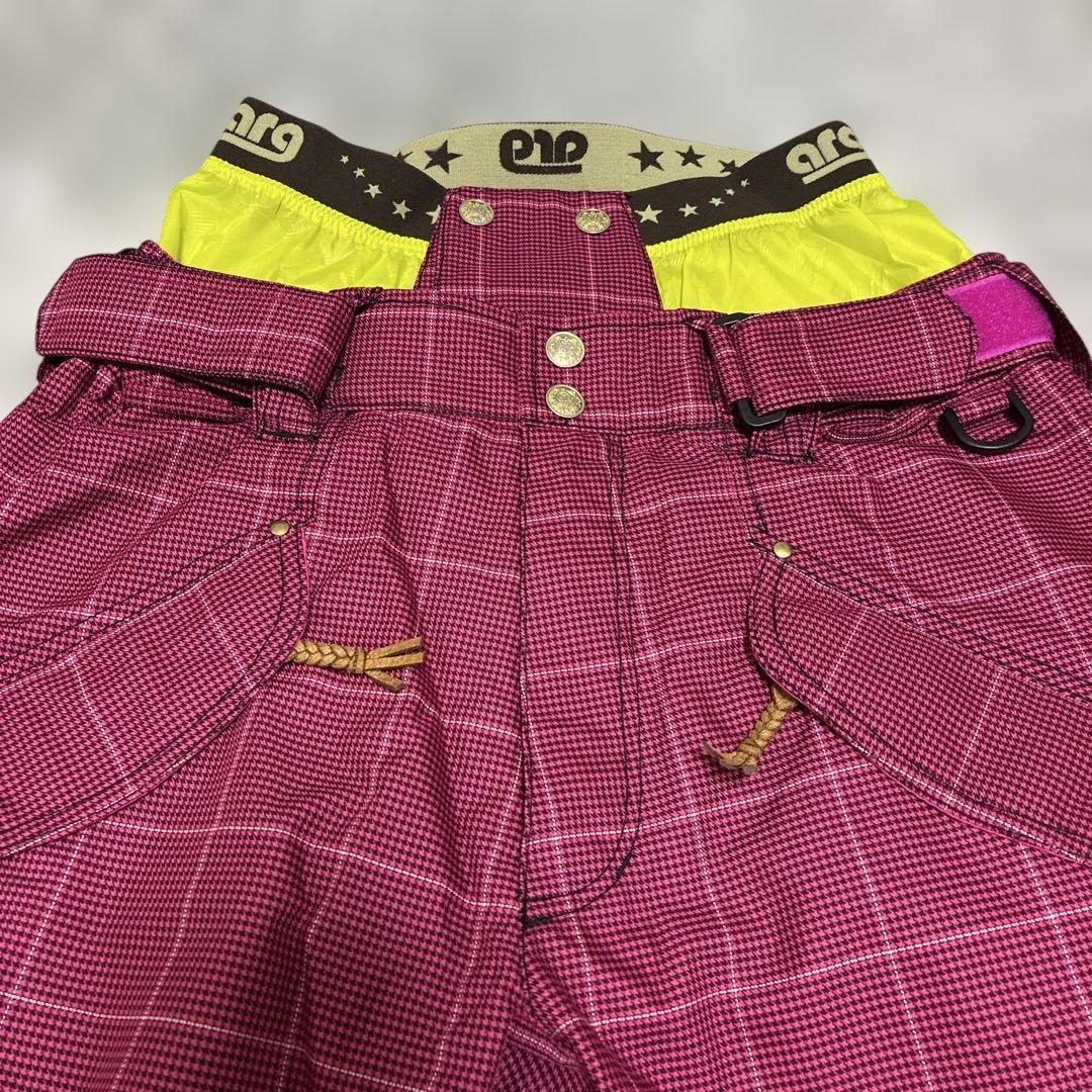 TRANSCOOT arg スノーボードウェア　M 上下セット ピンク　白　匿名