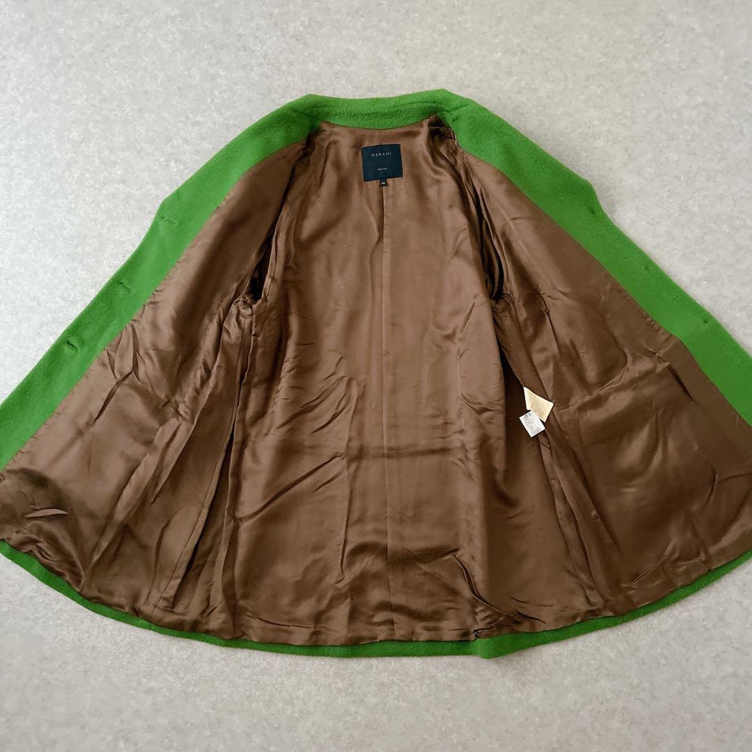 美品✨イタリア製　GERANIウールコート　Aライン XL-3L　上品　ゆったり