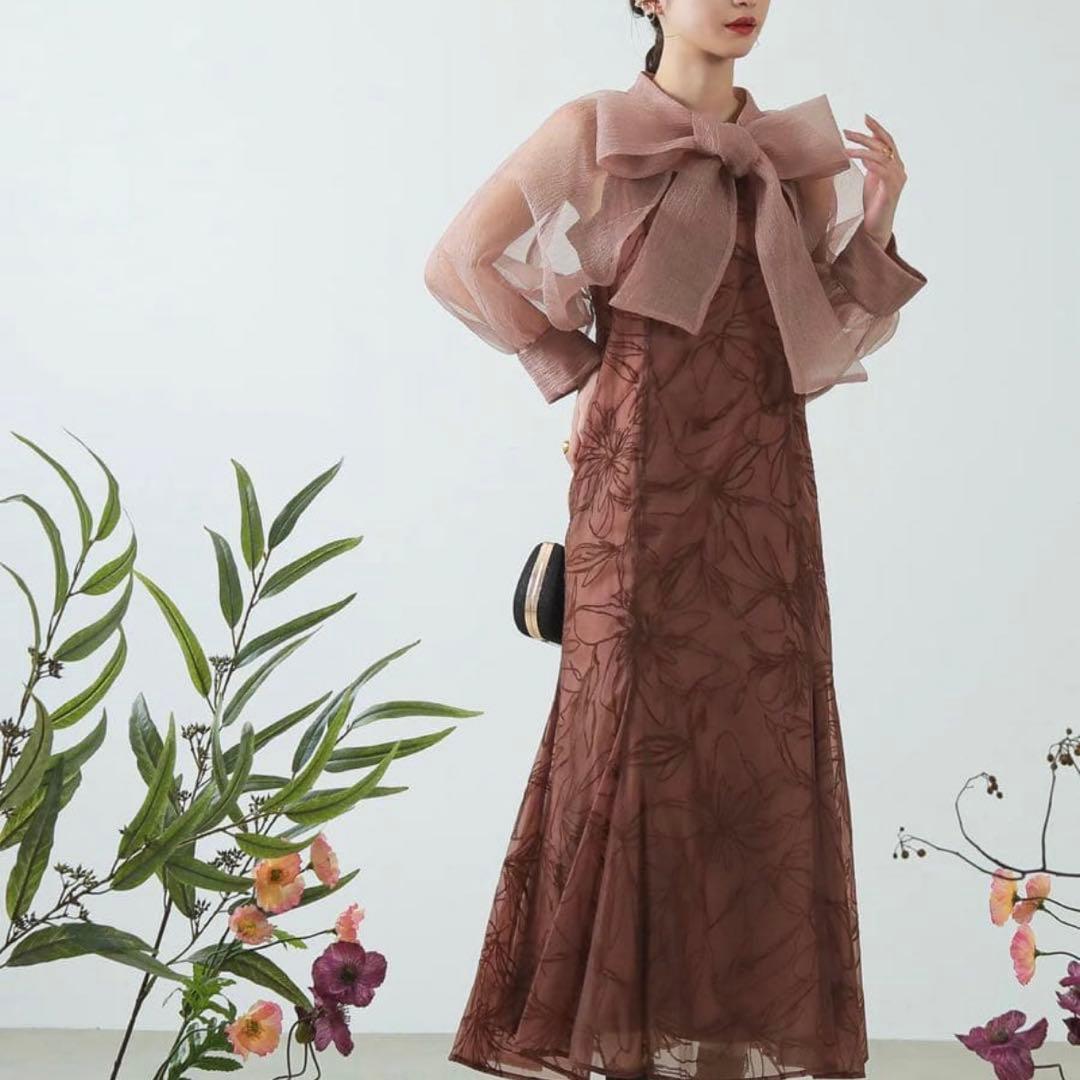 kana ボウタイワンピース　お呼ばれドレス