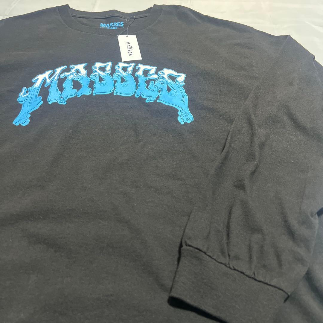 マシス MASSES ロゴプリント長袖カットソー メンズ XL