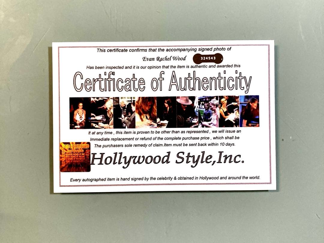 エヴァンレイチェル直筆サイン入り超大型写真…
