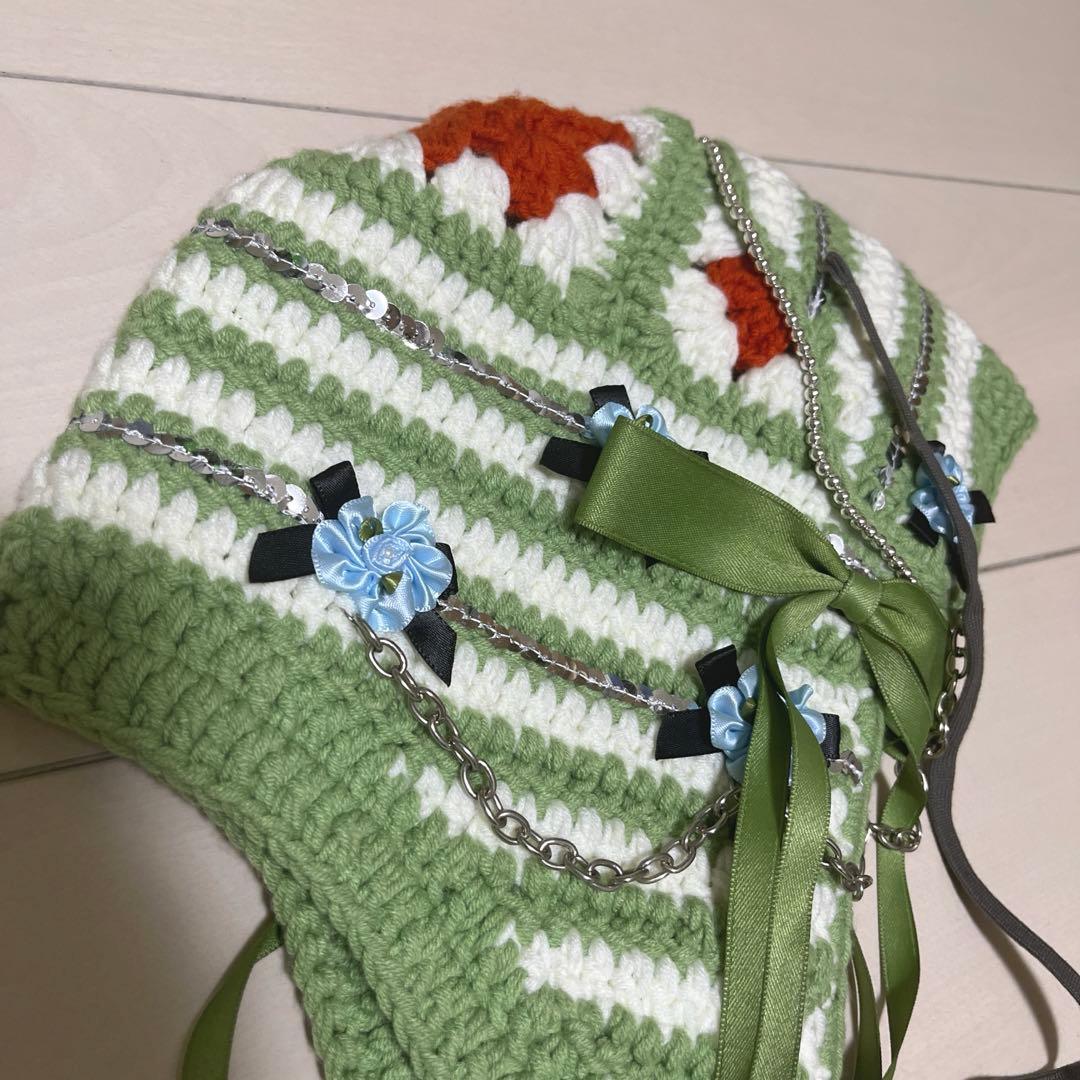 【oldhoney】【24/aw】ニット帽/フライトキャップ