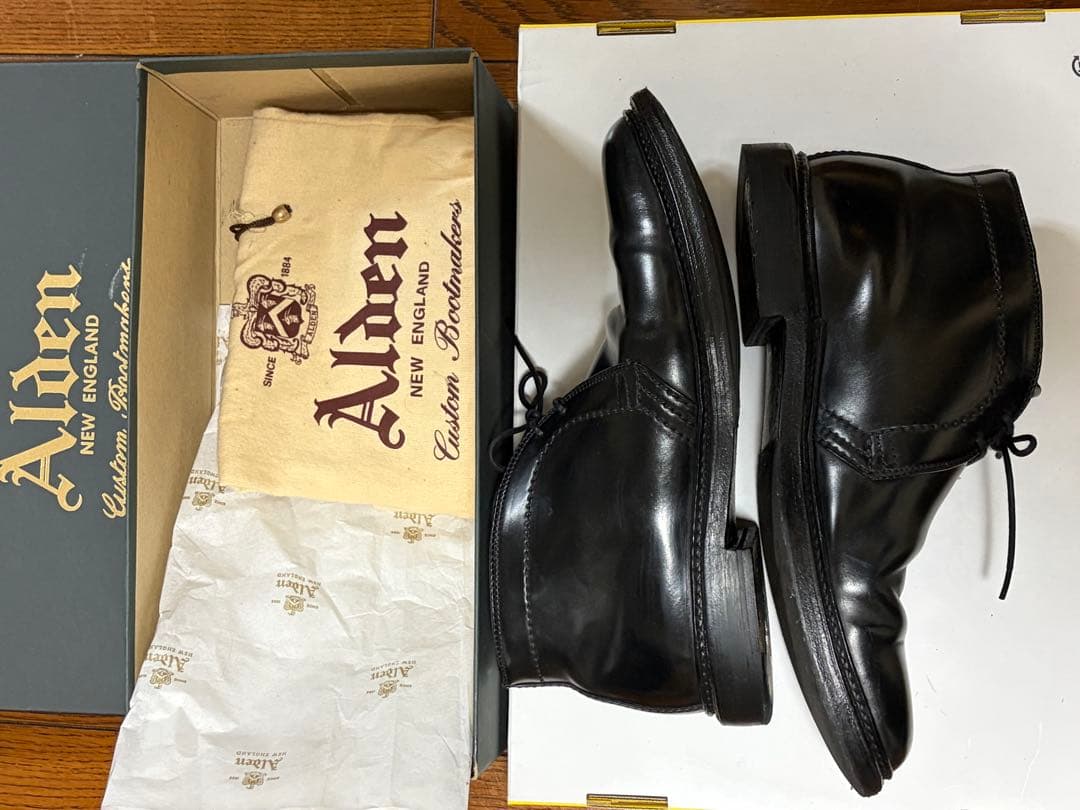 最終値下げ　alden1340 極美正規品コードバン　チャッカブーツ
