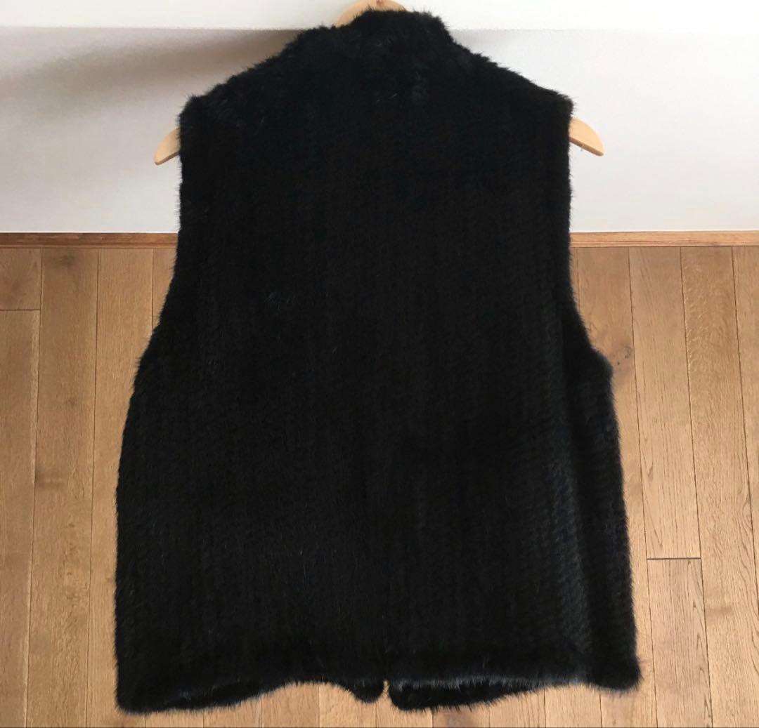 美品　 ミンク　ファー MINK　ベスト 毛皮 　１１号