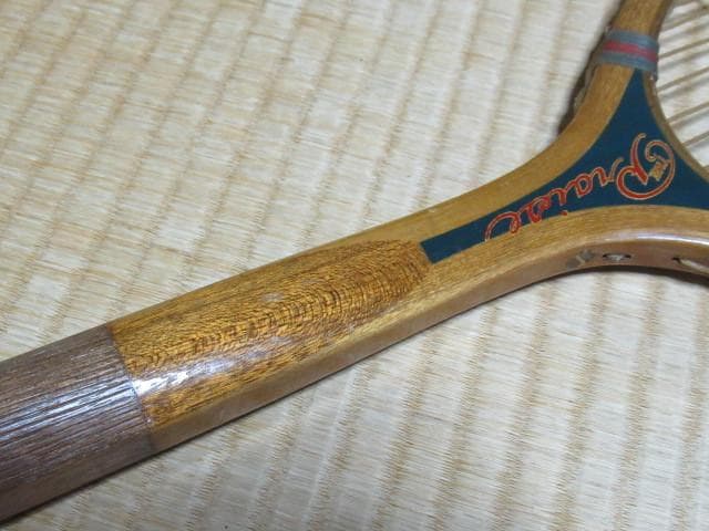 美品 昭和初期木製 和製テニスラケット◆『THE Praise』トンボマーク大和