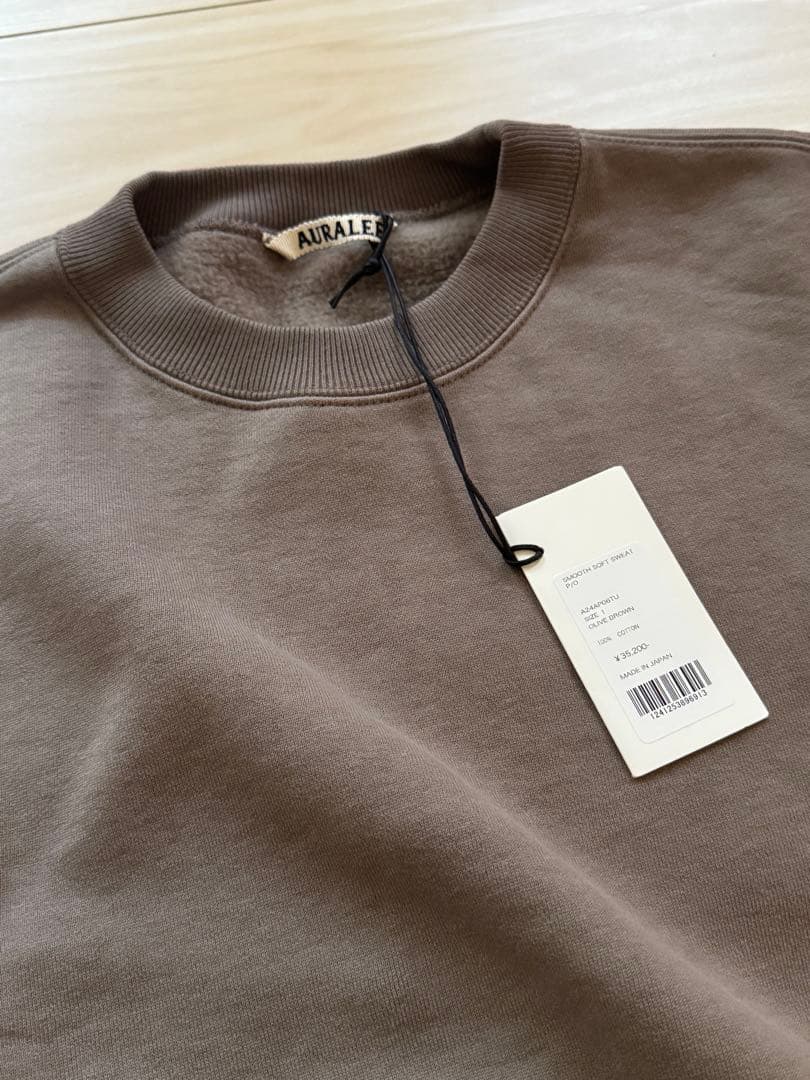 新品未使用　Auralee smooth soft sweat スウェット