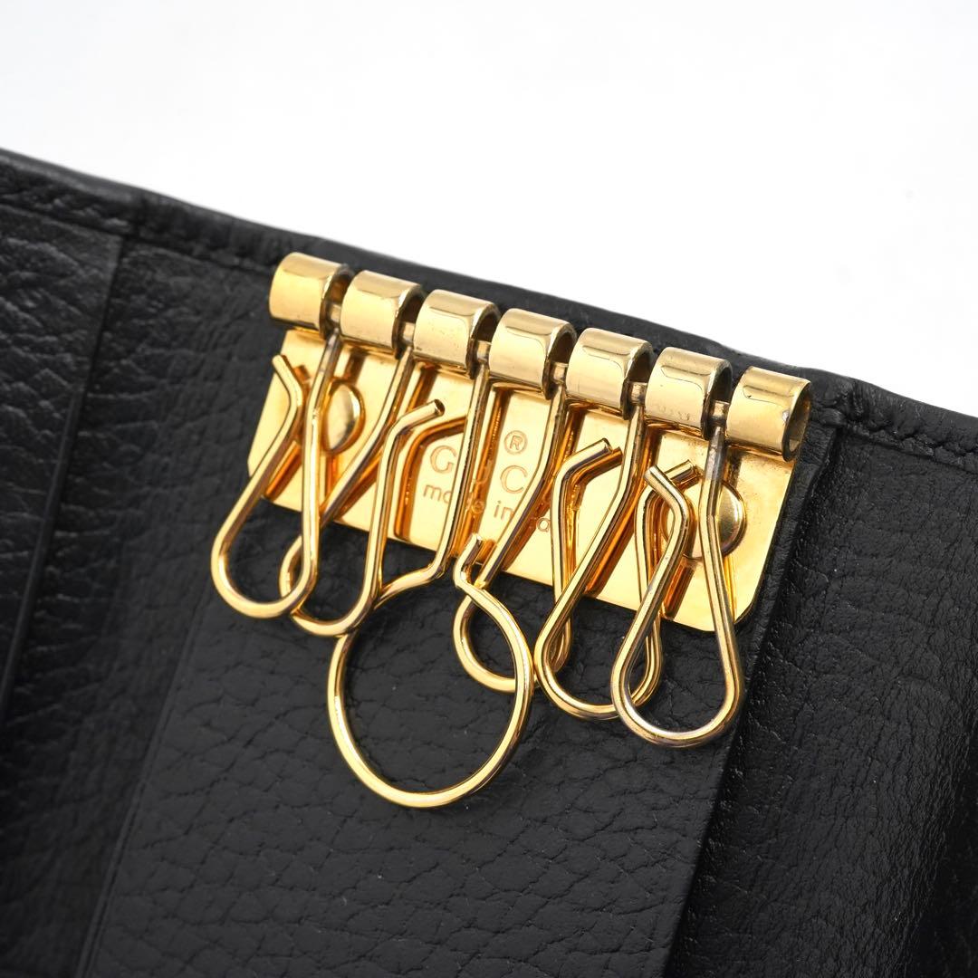 ✨未使用に近い✨　GUCCI キーケース　キーリング　マーモント　GGロゴ 6連