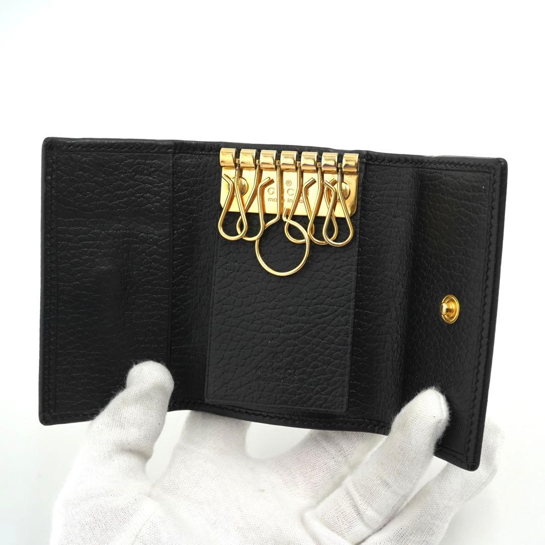 ✨未使用に近い✨　GUCCI キーケース　キーリング　マーモント　GGロゴ 6連