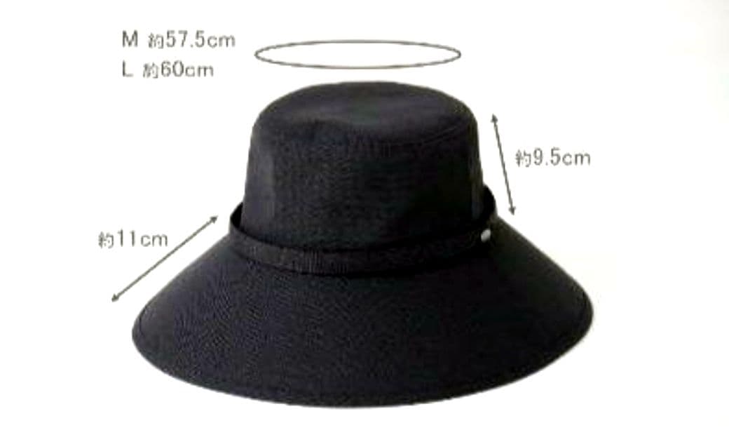 サンバリア100 ウィンドハット Lサイズ 黒