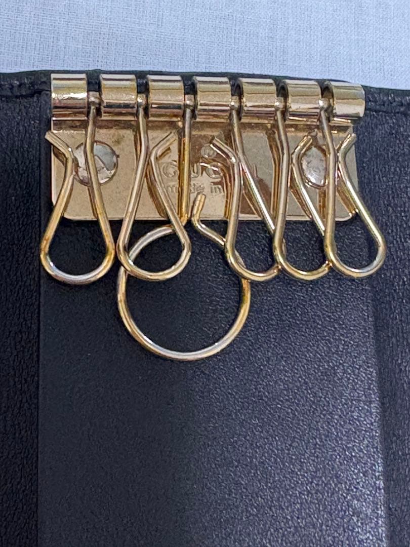 【値下げ中‼️】GUCCI☆ブラックレザー☆キーケース