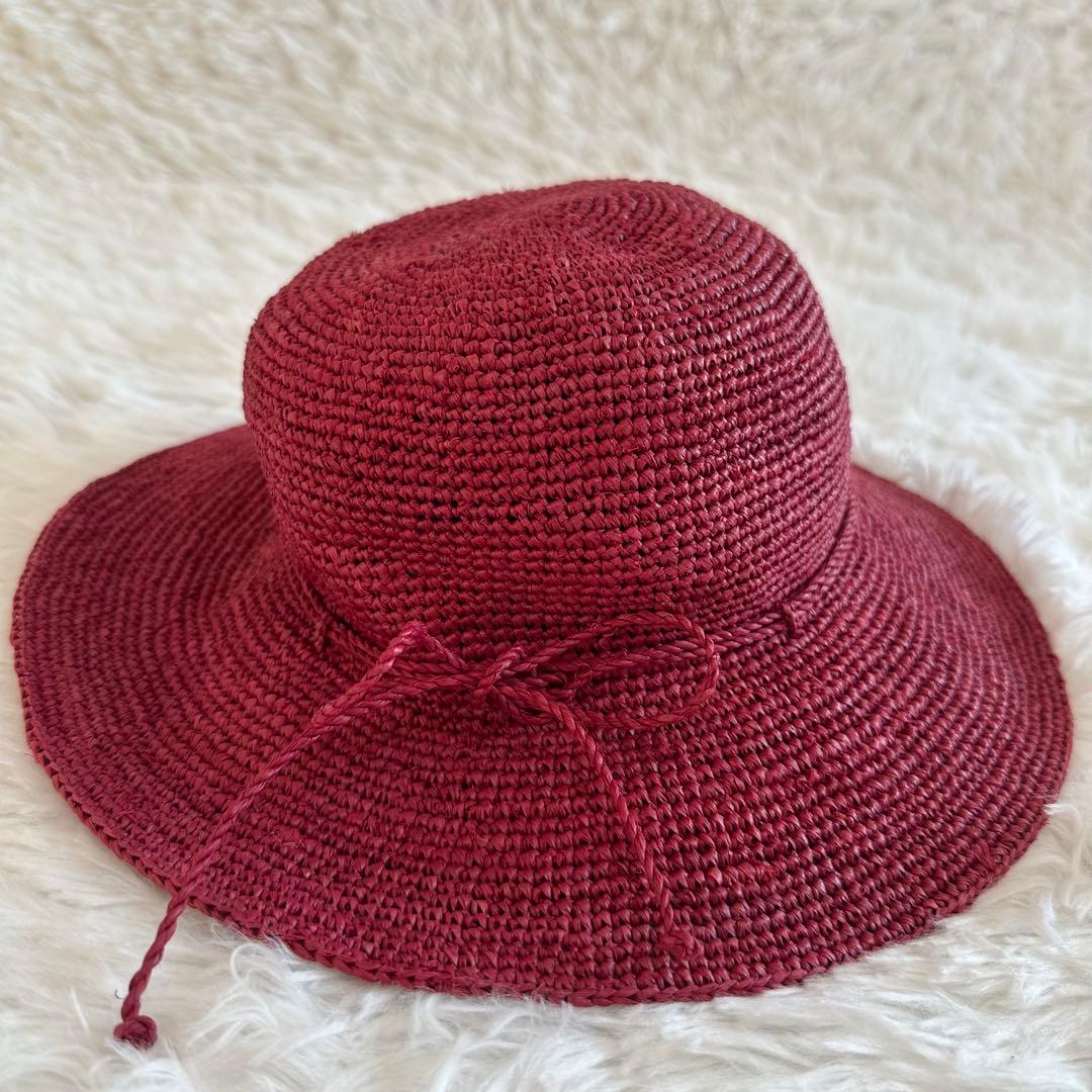 美品✨ヘレンカミンスキー ストローハット 麦わら帽子 レディース