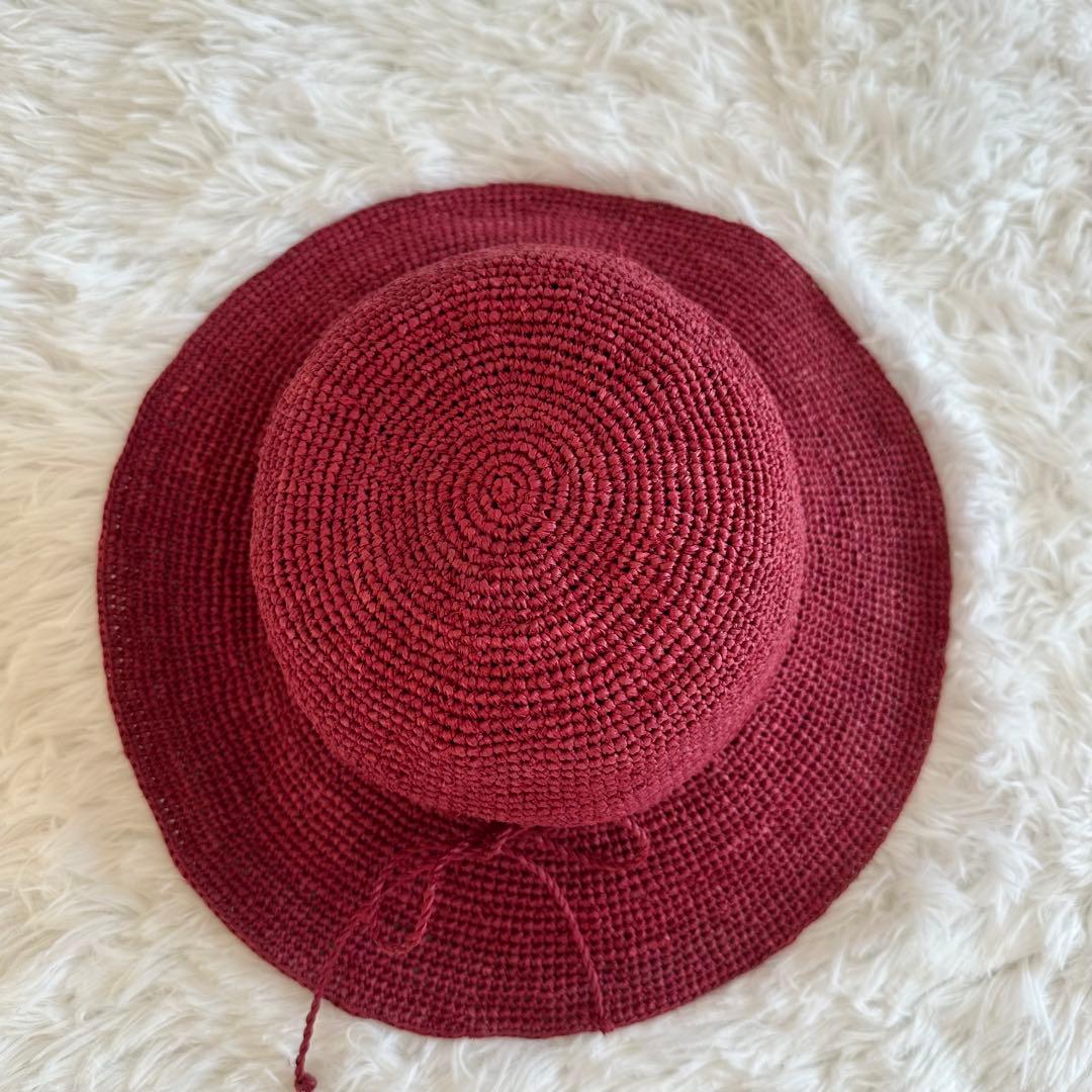 美品✨ヘレンカミンスキー ストローハット 麦わら帽子 レディース