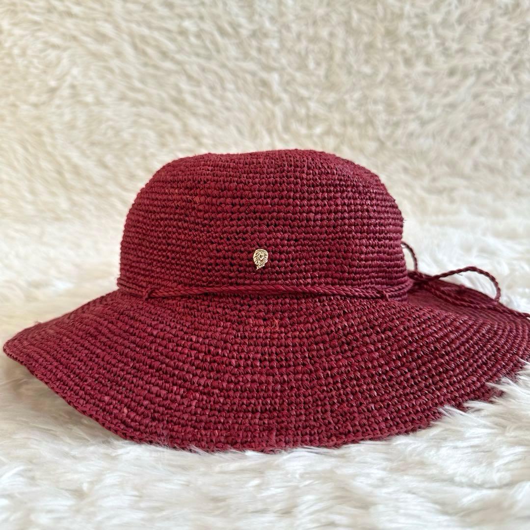 美品✨ヘレンカミンスキー ストローハット 麦わら帽子 レディース