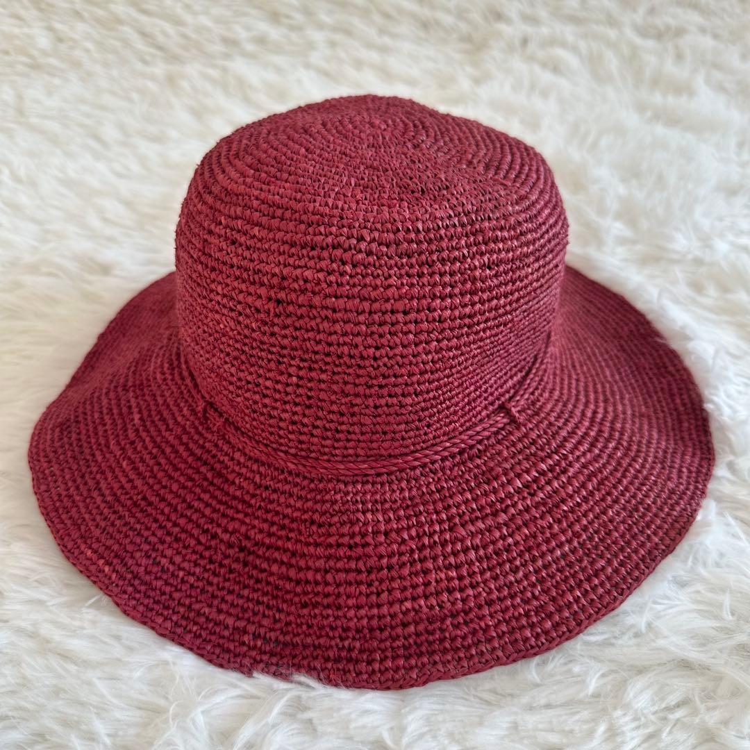 美品✨ヘレンカミンスキー ストローハット 麦わら帽子 レディース