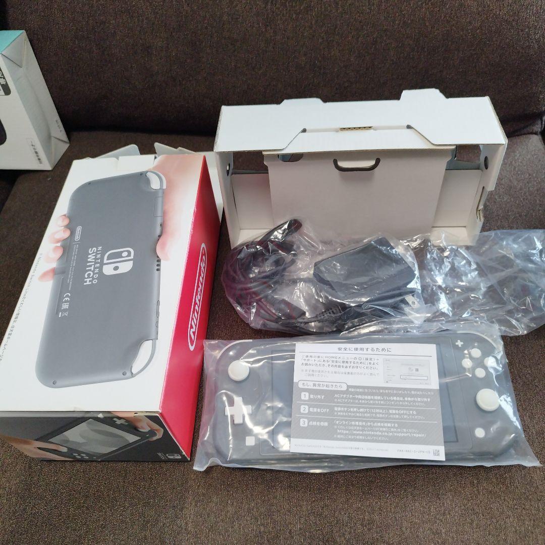 Nintendo Switch Lite グレー 専用ケース・カバー付き