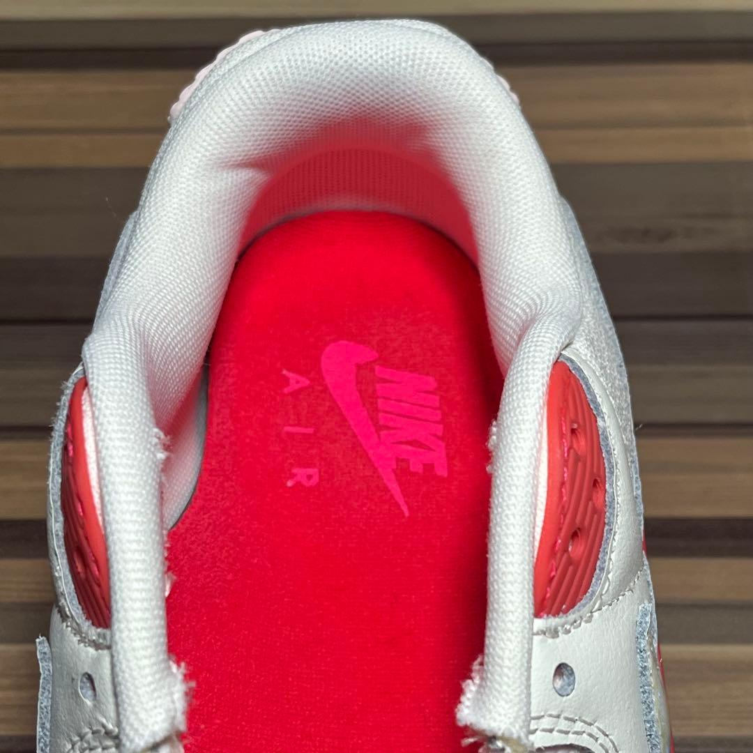 ナイキ エア マックス 90 LV8 厚底 ホワイト レッド 24cm