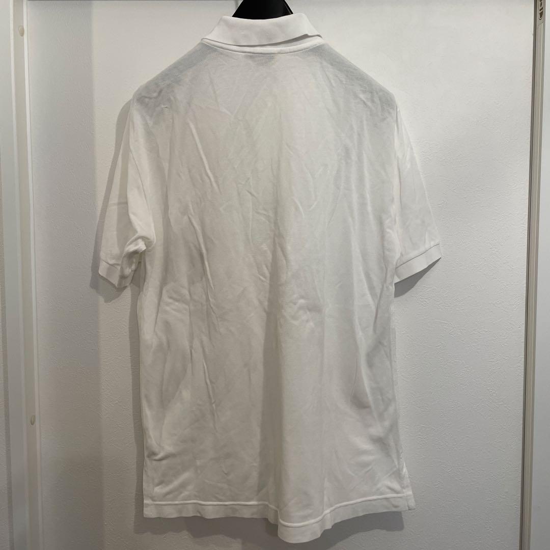 HERMES ホワイト ポロシャツ サイドスリット付き　エルメス　M