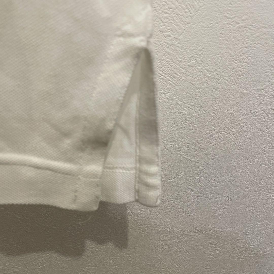 HERMES ホワイト ポロシャツ サイドスリット付き　エルメス　M