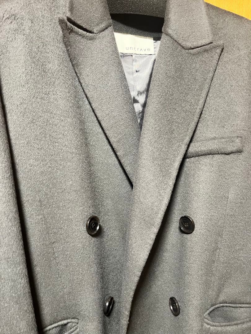 【uncrave】金子綾コラボ　リバー ジャケットコートカーキグレー