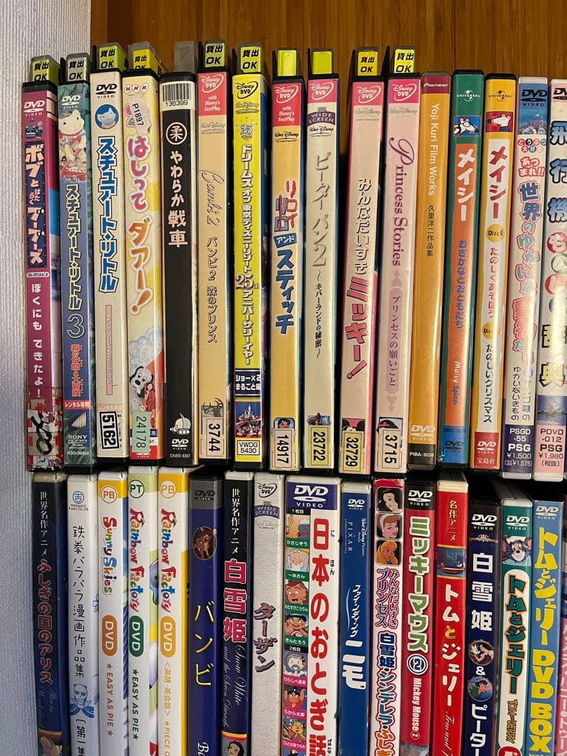ディズニーなど子供向け　DVD まとめ売り　100本以上　未検品
