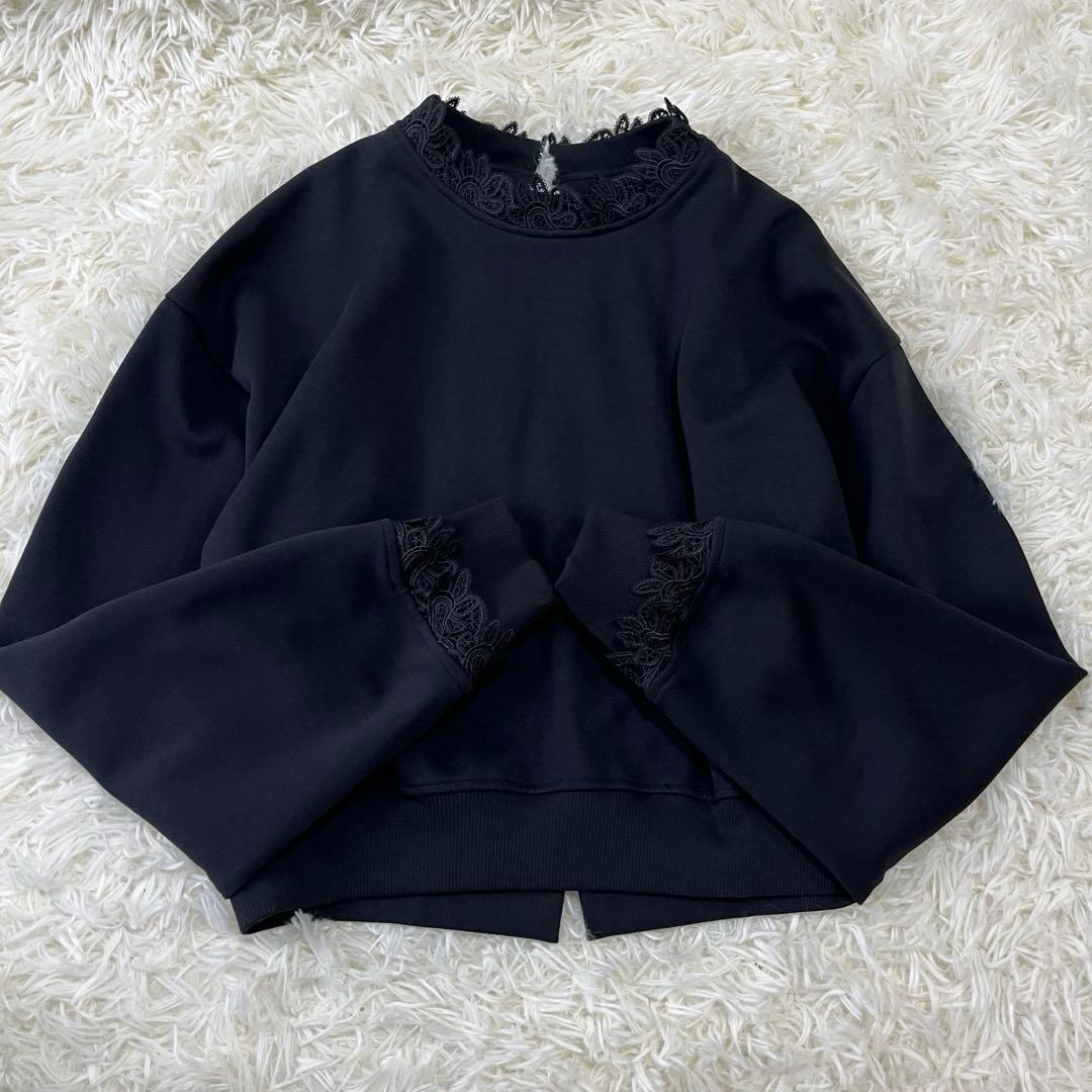 【新品タグ付き】BEARDSLEY レースコンビ2WAYトレーナー