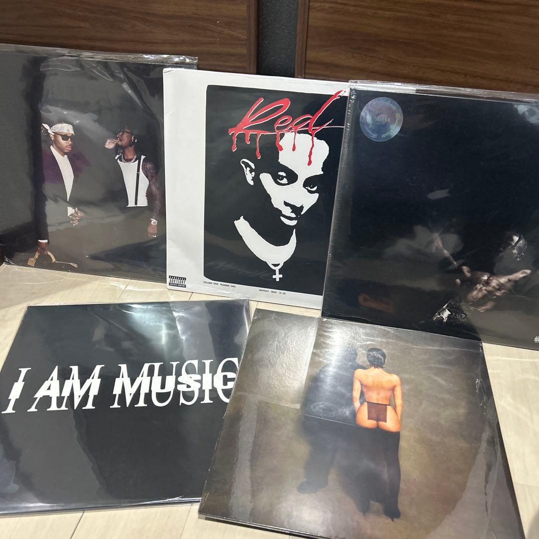 【未使用品】レコード5点セットtravis/playboicarti/kanye